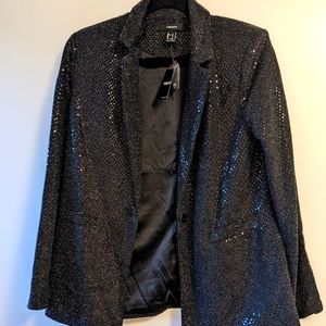 NWT Black sequin blazer